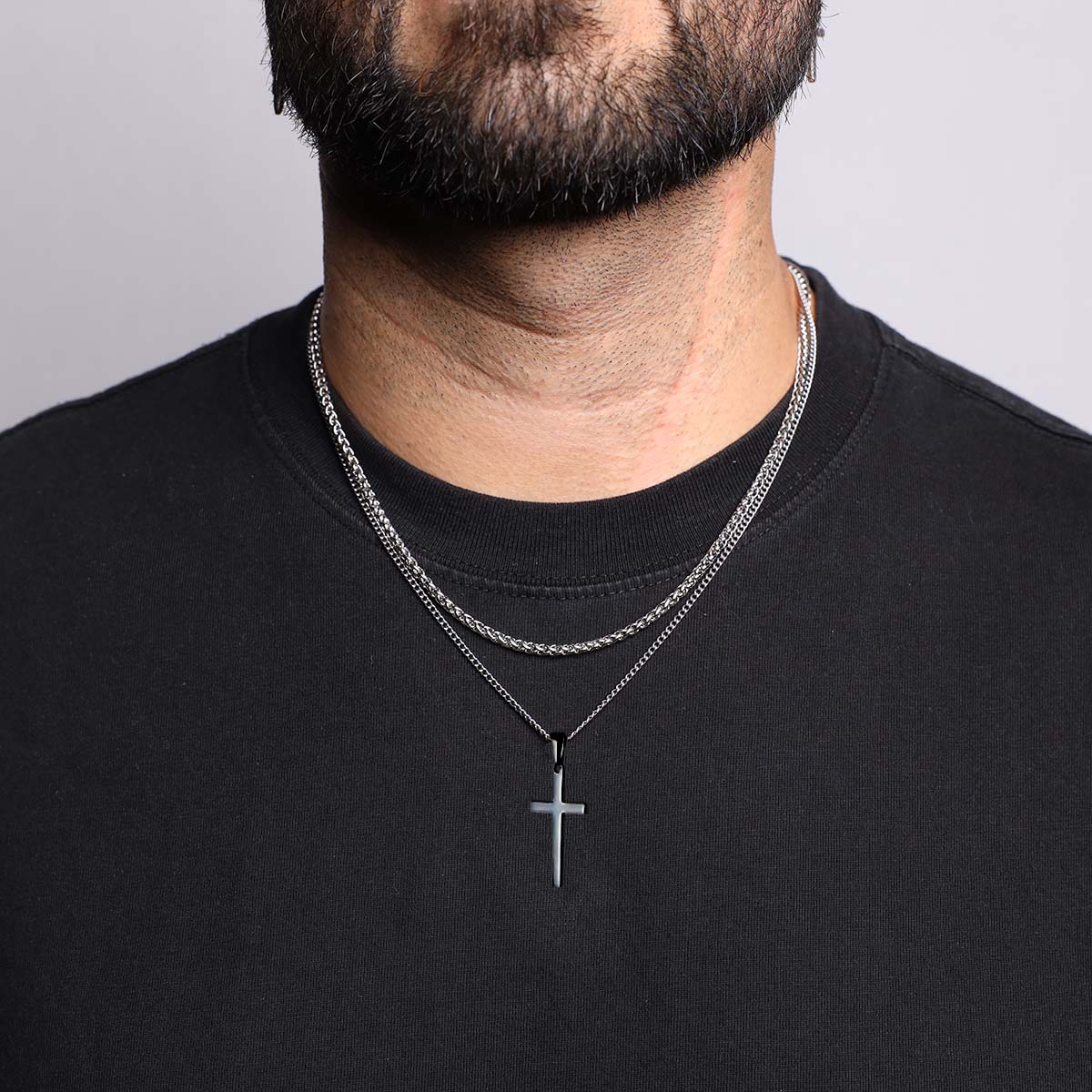 "CALVARY" Cross Set (Silver) - Servant Zurich